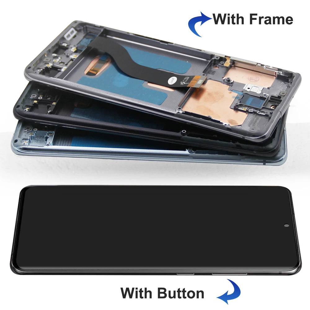 Repuesto de Pantalla AMOLED con Marco para Samsung Galaxy S20 Plus