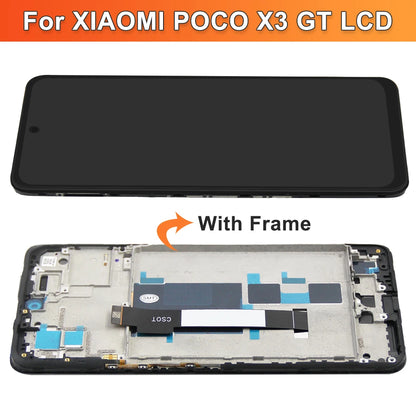 Pantalla LCD 6.6" con Marco y Digitalizador Táctil para Xiaomi POCO X3 GT (21061110AG)