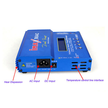 RC Charger IMax B6AC 80W  Lipo NiMh Li-ion Nicd Battery Balance Charger Digital LCD RC Discharger with15V/6A XT60 Charge Cable