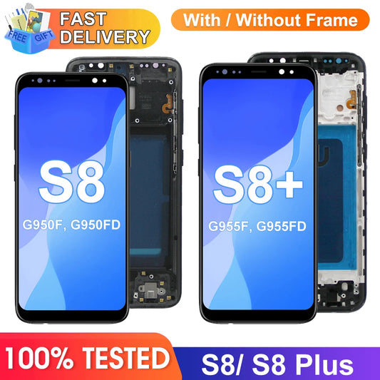 Pantalla TFT para Samsung Galaxy S8+ (G955F) / S8 (G950F) con Marco y Digitalizador Táctil (Ensamblaje)