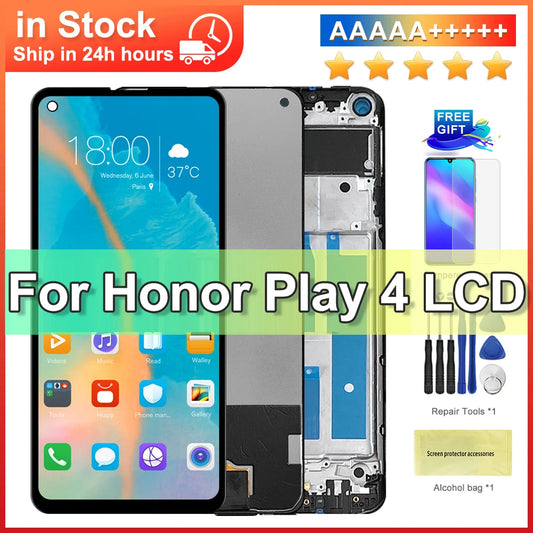 6.81'' For Honor play 4 LCD Display Touch Screen+Frame Digitizer Assembly For Huawei Mate 40 Lite E LCD Screen