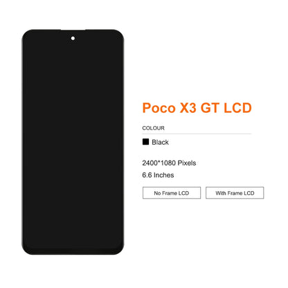 Pantalla LCD 6.6" con Marco y Digitalizador Táctil para Xiaomi POCO X3 GT (21061110AG)