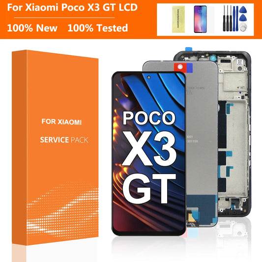 Pantalla LCD 6.6" con Marco y Digitalizador Táctil para Xiaomi POCO X3 GT (21061110AG)