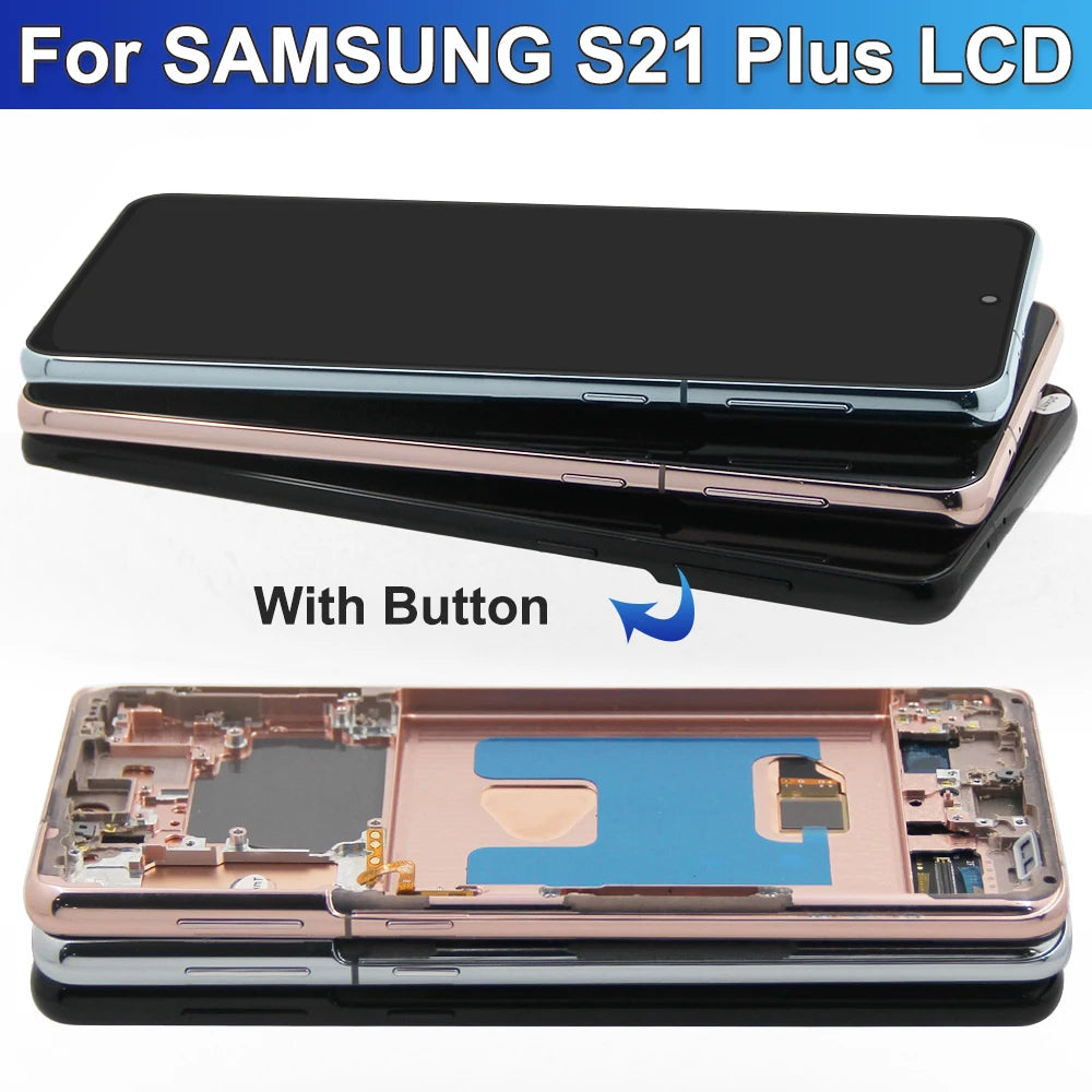 Pantalla AMOLED LCD con Marco para Samsung Galaxy S21 Plus 5G (Digitalizador Táctil)