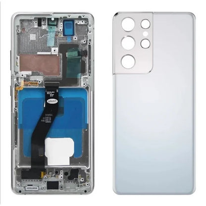 Pantalla S21 Ultra AMOLED para Samsung Galaxy S21 Ultra 5G G998B G998B/DS pantalla táctil Lcd con huellas dactilares con marco