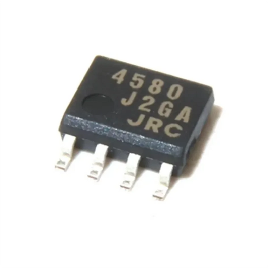 IC Amplificador Operacional Dual NJM4580E (JRC4580E) SMD SOP-8 - Lote 10 Piezas