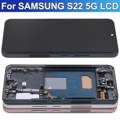Conjunto de pantalla S22 5G para Samsung Galaxy S22 S901B S901U S901W S901N S901E pantalla LCD reemplazo de pantalla táctil Digital