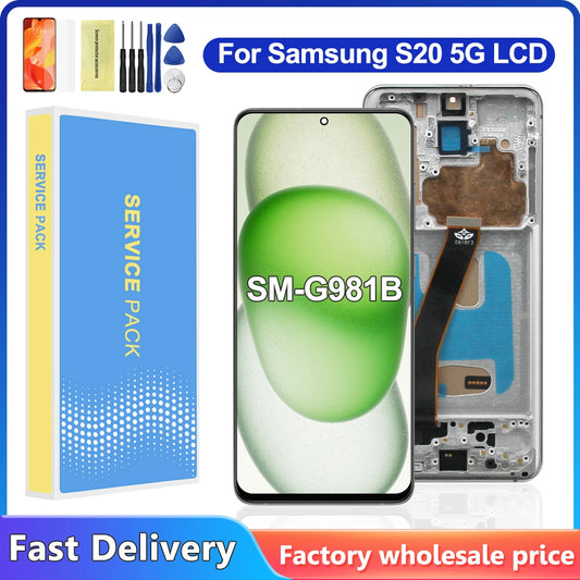 Pantalla TFT 5G de Calidad con Marco para Samsung Galaxy S20 (Digitalizador Táctil)