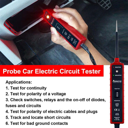 Tester Circuito Voltaje DC Auto/Camión (6V-24V) - Sonda Eléctrica con Display Digital LED (Último Modelo)