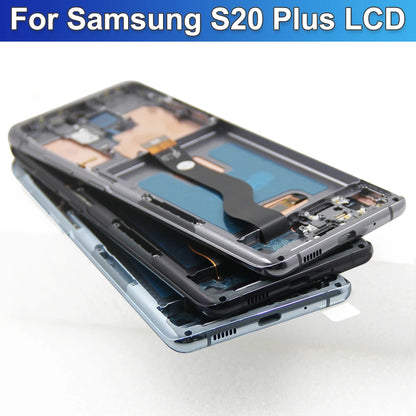 Repuesto de Pantalla AMOLED con Marco para Samsung Galaxy S20 Plus