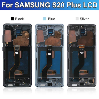 Repuesto de Pantalla AMOLED con Marco para Samsung Galaxy S20 Plus