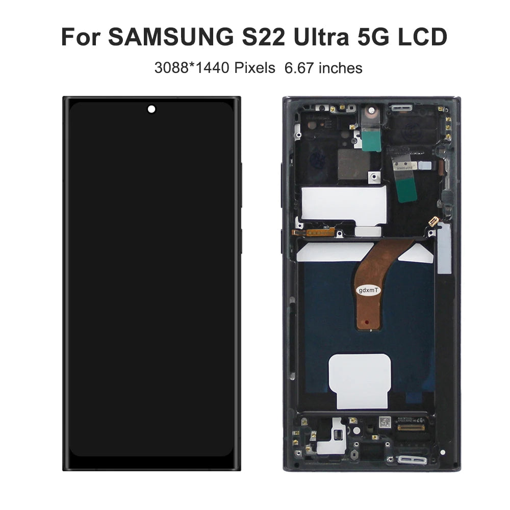 Pantalla AMOLED con Digitalizador Táctil para Samsung Galaxy S22 Ultra (S908/S908B/S908U/S908W/S908E) (Repuesto)
