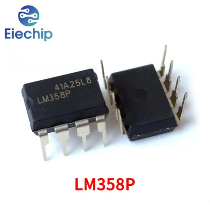 Lote 20 Pcs Amplificador Operacional LM358P DIP-8 Instrumentación/Buffer