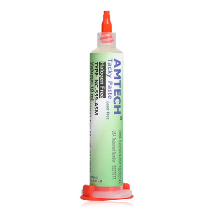 Flux Soldadura Amtech NC-559 en Jeringa (10ml) para Electrónica/BGA/SMD/PCB Reparación