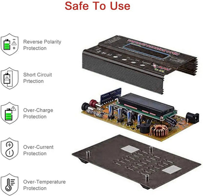iMAX B6 80W 6A Battery Charger Lipo NiMh Li-ion Ni-Cd Digital RC Balance Charger Lipro Charger Discharger + 15V 6A Adapter