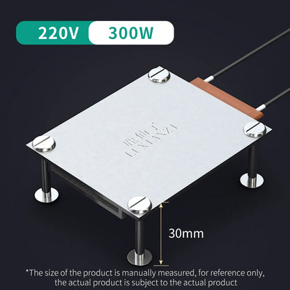 LUXIANZI Aluminum Led Remover BGA Desoldering Station PTC Fever Plate Preheating LCD Strip Chip Repair Thermostat Heating Plate