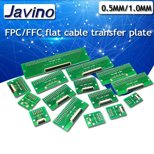Placa Adaptadora Cable Plano FPC/FFC (Paso 0.5mm/1mm, Inserción Directa) Conector 6-60 Pines