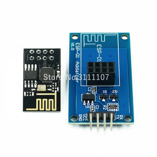 Módulo Adaptador WiFi Wireless Transceiver ESP8266 ESP-01 Puerto Serie Larga Distancia (Placa Azul)