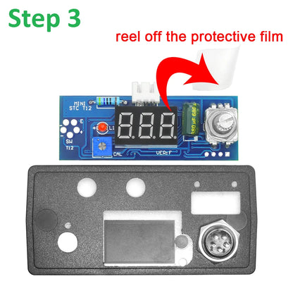 Electric Unit Digital Soldering Iron Station Temperature Controller Kits for HAKKO T12 Handle DIY kits LED vibration switch