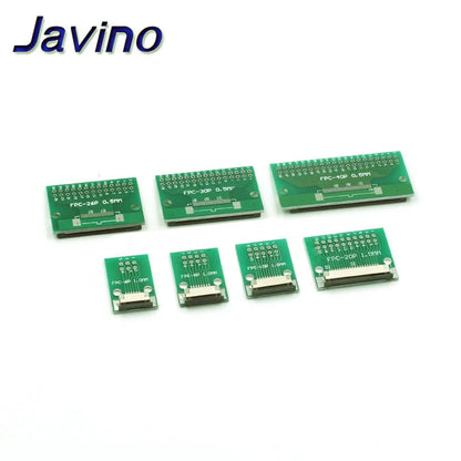 Placa Adaptadora Cable Plano FPC/FFC (Paso 0.5mm/1mm, Inserción Directa) Conector 6-60 Pines