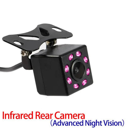 Cámara Trasera Auto Hippcron Visión Nocturna (8 LED) Monitor Parking CCD Impermeable HD