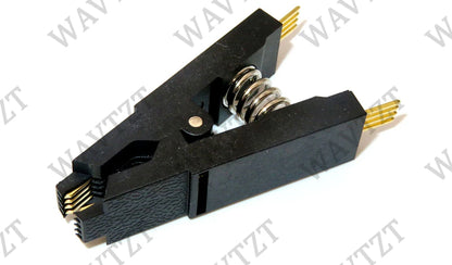 Kit Programador USB CH341A 24/25 Series EEPROM Flash BIOS + Clip Test SOIC8/SOP8 + Adaptador 1.8V + Adaptador SOIC8/SOP16