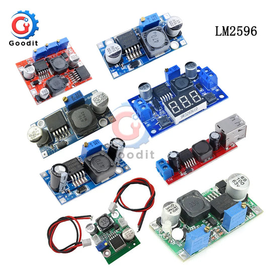 Módulo Convertidor Buck LM2596S DC-DC 3.2V-40V a 1.25V-35V 2A Ajustable Step-Down