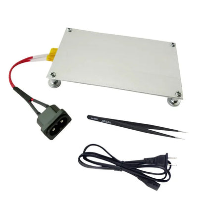 PTC Heating Plate 550W Welding Soldering Plate Aluminum Heater LED Bead Remover BGA Repair Chip Demolition 240-260℃ Thermostat