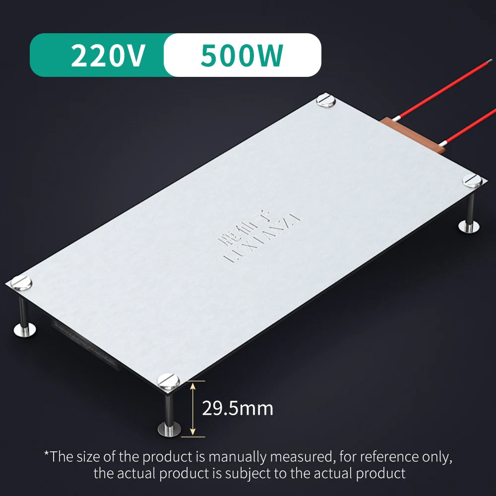 LUXIANZI Aluminum Led Remover BGA Desoldering Station PTC Fever Plate Preheating LCD Strip Chip Repair Thermostat Heating Plate