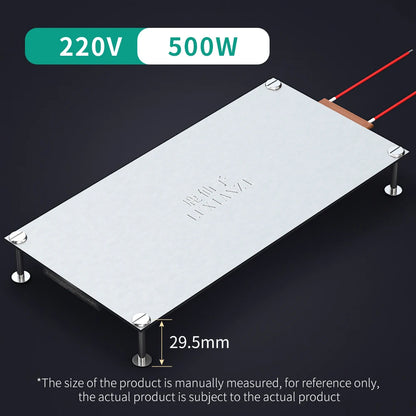 LUXIANZI Aluminum Led Remover BGA Desoldering Station PTC Fever Plate Preheating LCD Strip Chip Repair Thermostat Heating Plate