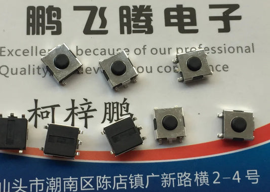 Switch Táctil SMD 6x6x3.1mm 5 Pines (Uso Común LCD/Notebook) - Lote 10 Piezas