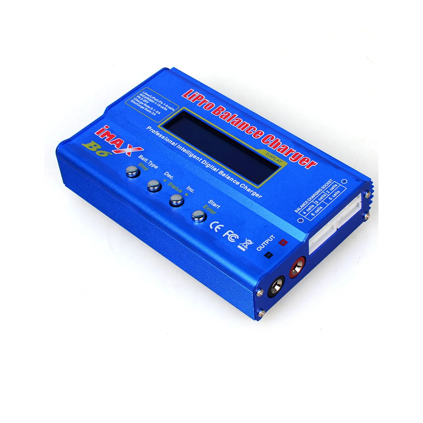 IMAX B6 Digtal LCD RC Battery Balance Charger Discharger with 15v 6A AC/DC Adaptor for RC Lipo Li-Ion Ni-MH Battery Charging