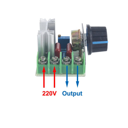 Regulador Voltaje AC 220V 2000W/4000W Tiristor Alta Potencia Dimmer Control Velocidad/Temperatura