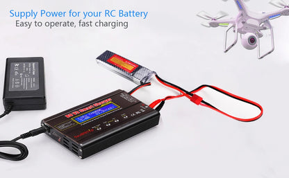 iMAX B6 80W 6A Battery Charger Lipo NiMh Li-ion Ni-Cd Digital RC Balance Charger Lipro Charger Discharger + 15V 6A Adapter
