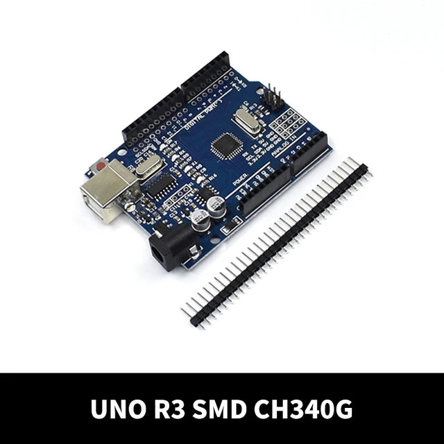 Placa Desarrollo UNO R3 (Versión Modificada, CH340G, Chip MEGA328P 16MHz) con Cable USB para Arduino