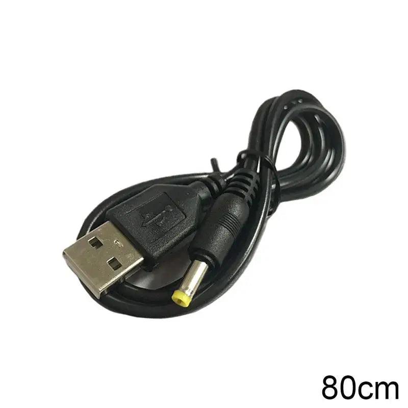 Cable Carga USB A a DC Plug (0.8m) Compatible con PSP 1000/2000/3000 (1 Unidad)