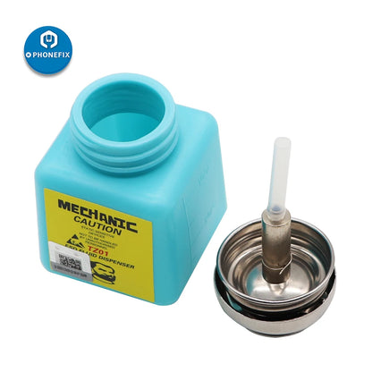 MECHANIC Alcohol Bottle 180ML Plastic Liquid Container for iPhone Repair Motherboard Cleaning ESD Fluid Dispenser Mechanic Tools