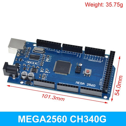 Placa Desarrollo TZT Mega2560 (ATMEGA16U2 / Pro Mini / WiFi R3 ATmega2560 CH340G) compatible Arduino Mega R3 / ESP8266