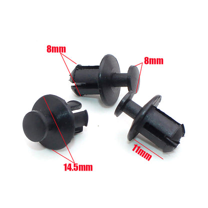 Clips Retenedores Remache Cubierta Ventilador para BMW E30/E31/E32/E34/E36/E38/E39/E46/E53 X5 (Ref. 17111712963) (20 Unidades) (Nota: Verificación producto basado en handle)