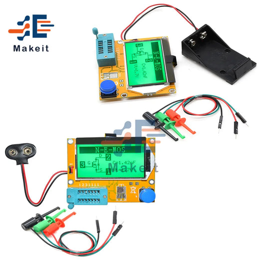 Tester Transistor Digital LCR-T4 Mega328 (Backlight) - Medidor ESR Diodo, Triodo, Capacitancia (MOS/PNP/NPN/LCR)