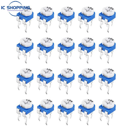 Potenciómetro Multivuelta Ajustable RM065 - Varios Valores (100Ω a 1MΩ) - Lote 500 Piezas