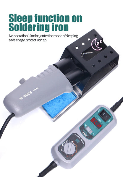 YIHUA 938D Portable Tweezers Soldering Station 110V 220V Soldering Iron Station Chip Desoldering Kit Set SMD Welding Equipment