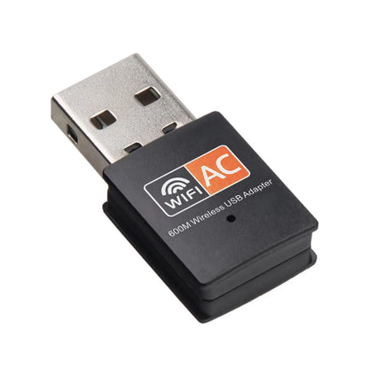Adaptador USB WiFi 600Mbps Doble Banda (2.4G/5G) 802.11ac Mini Tarjeta Red Inalámbrica Receptor
