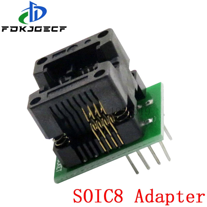Kit Programador USB CH341A EEPROM/Flash/BIOS con Clip SOIC8, Adaptador 1.8V y ZIF Socket (Variante 1)