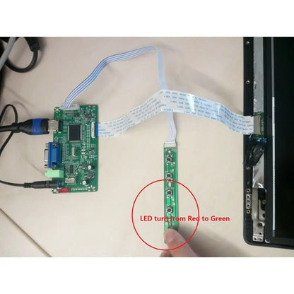 Kit Placa Controladora LCD Driver para Panel 15.6" B156XTN07.0/1 (1366x768) EDP Monitor VGA DIY