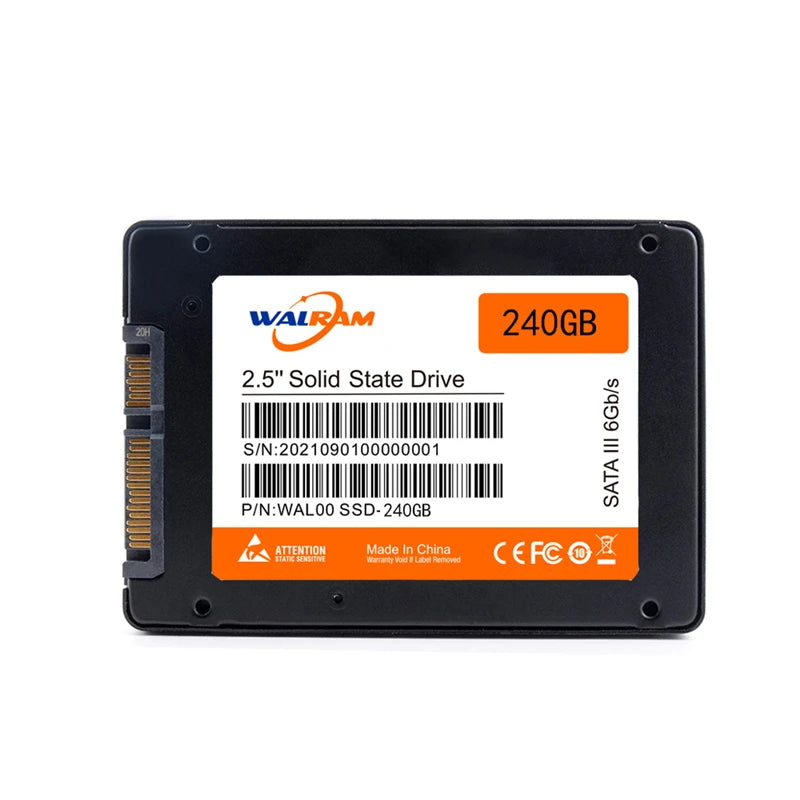 Disco Estado Sólido (SSD) Walram SATA3 240GB para Laptop/Desktop