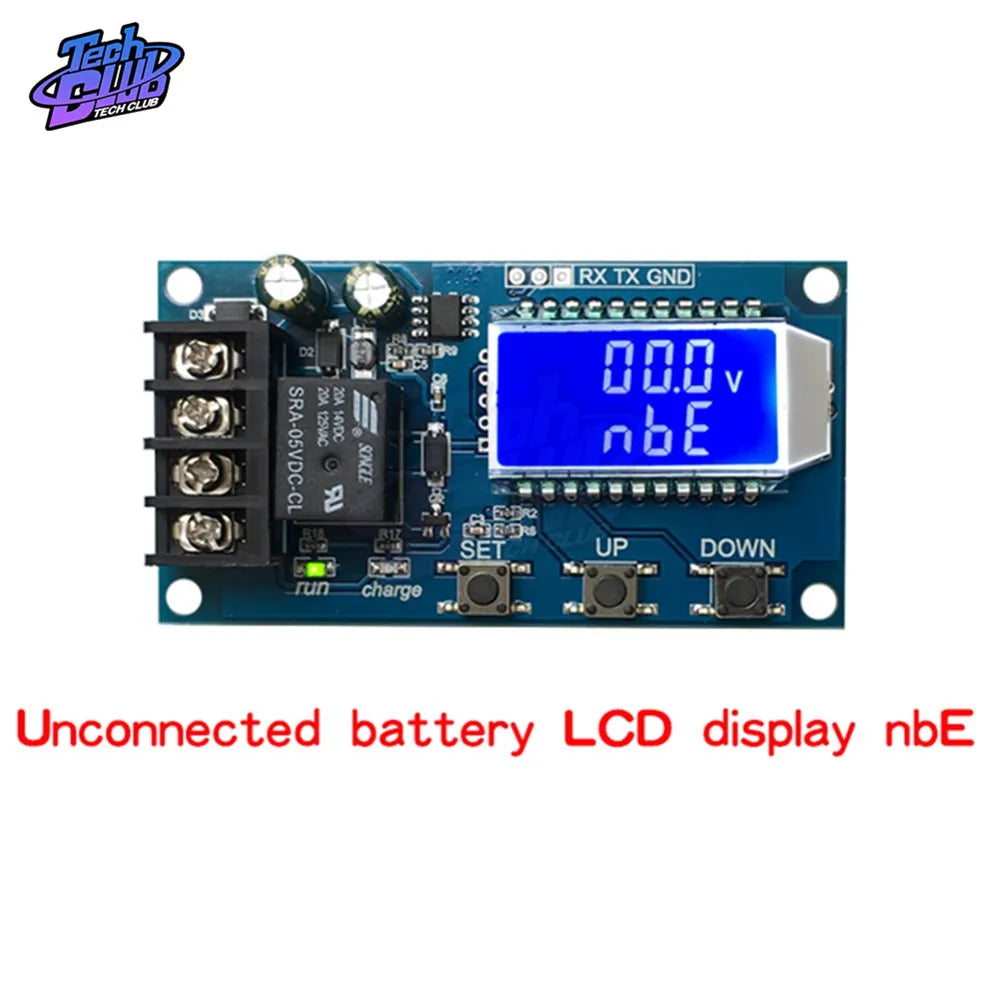 Módulo Control Carga Automática Batería Solar 12V/24V (Plomo-Ácido/Litio) con Display LCD y Protección