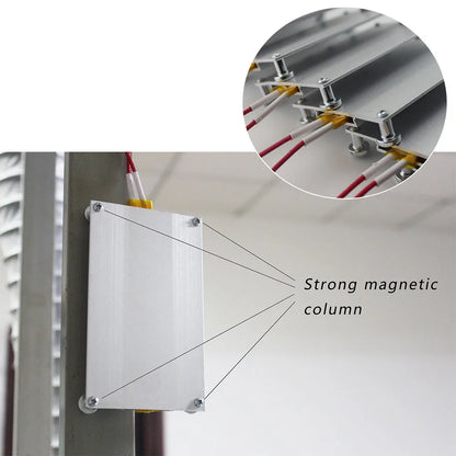 PTC Heating Plate 550W Welding Soldering Plate Aluminum Heater LED Bead Remover BGA Repair Chip Demolition 240-260℃ Thermostat