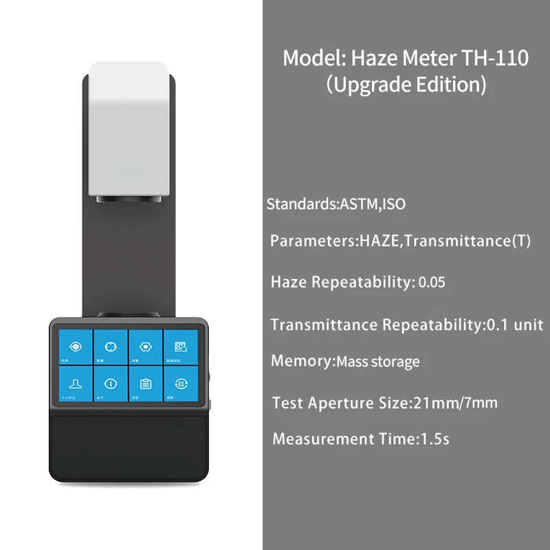 Medidor de Turbidez (Haze Meter) CHNSPEC TH-110 (ASTM/ISO) - Alta Precisión para Vidrio/Plástico/Film
