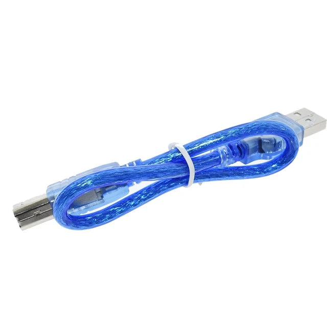 Placa Desarrollo UNO R3 (Versión Modificada, CH340G, Chip MEGA328P 16MHz) con Cable USB para Arduino